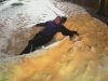 Kathy in a snow pile